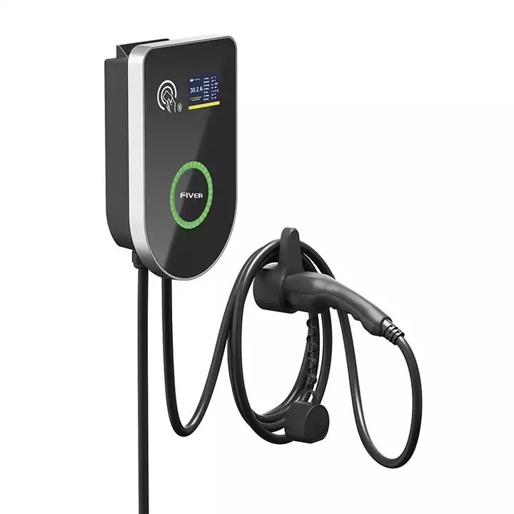 32A estación de carga comercial pública del nivel 2 EV con OCPP 1,6 Wifi 4G