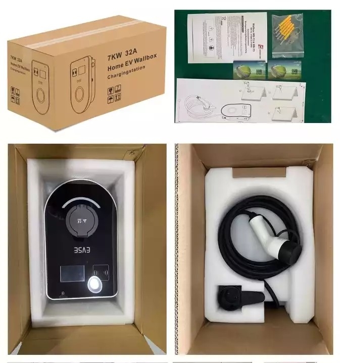 32A estación de carga comercial pública del nivel 2 EV con OCPP 1,6 Wifi 4G