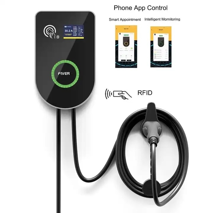 estación de carga 32A EV OCPP 1.6 Smart Wallbox 22KW con comunicación Wifi 4G