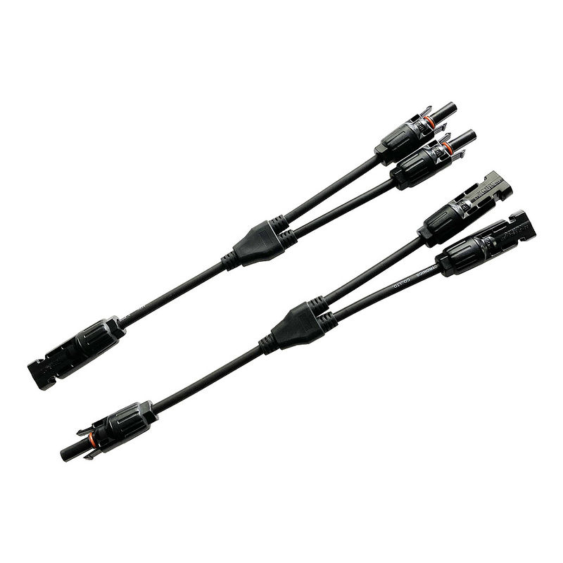 conector de cable solar del panel solar IP68 de los conectores de rama de los 30cm Y 2 a 1 100g