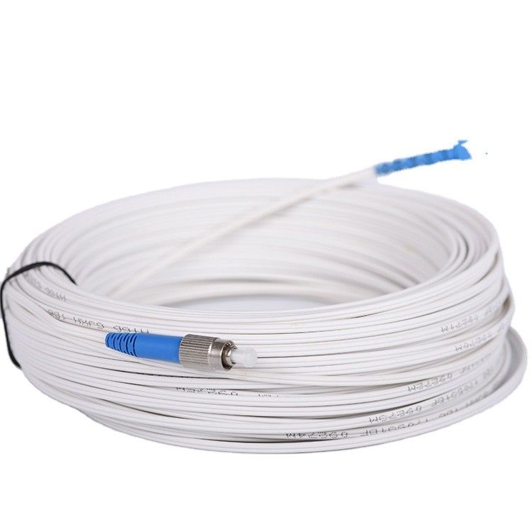 el 100M 1 alambre de acero al aire libre interior del cable de fribra óptica G657A FRP de la base los 8.5kg/km