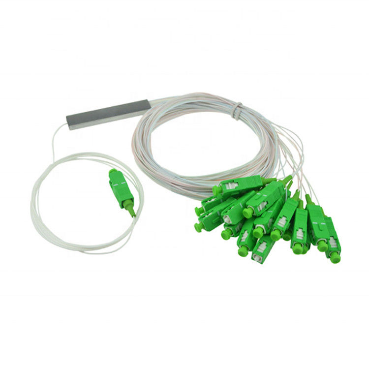Tubo de acero óptico Mini Type del divisor 0.9m m del PLC de la fibra óptica de PSM 1X16