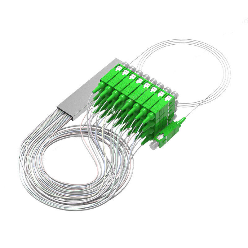 Tubo de acero óptico Mini Type del divisor 0.9m m del PLC de la fibra óptica de PSM 1X16