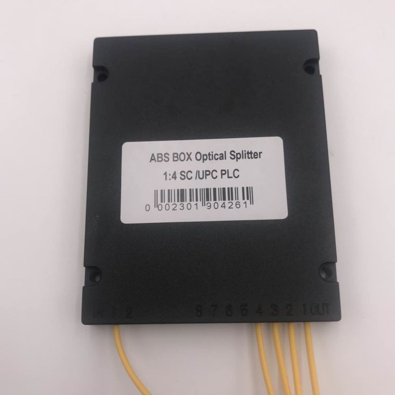 Pérdida de inserción del punto bajo del divisor 1 * 4 del PLC de la fibra óptica de EPON GPON con el conector