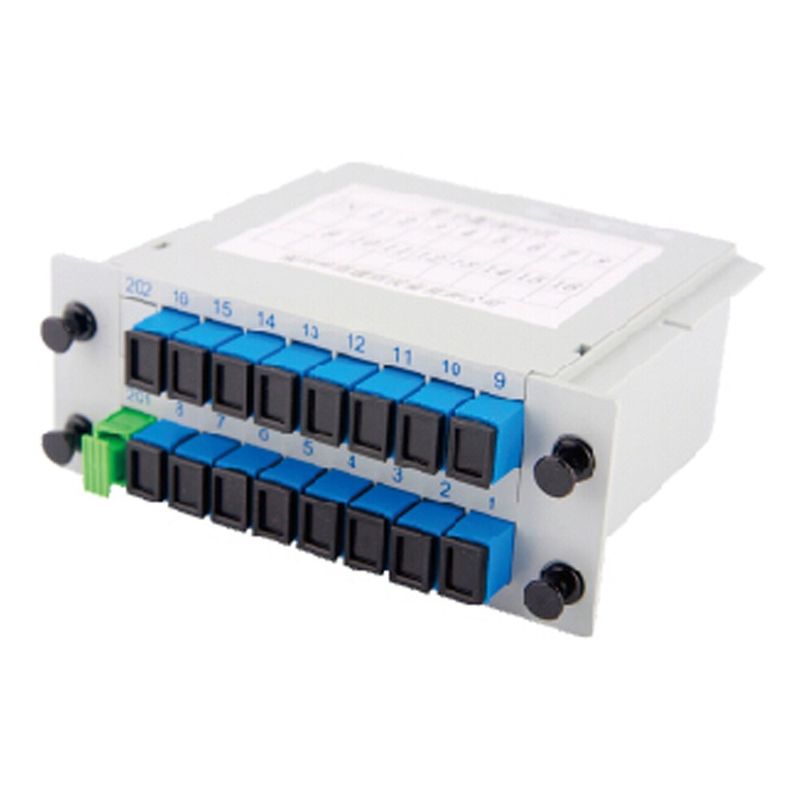 La longitud del solo modo del estruendo 1X16-PLC del divisor 1x16 del PLC de la fibra óptica de SC/APC modificó para requisitos particulares