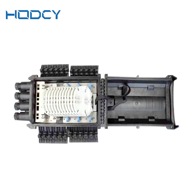Caja de distribución óptica de cable de la base del cierre 288 del empalme de la fibra horizontal IP68 para FTTH