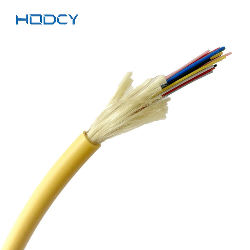 OS2 estructura floja interior unimodal del tubo del cable de fribra óptica GJFJV 1-12cores
