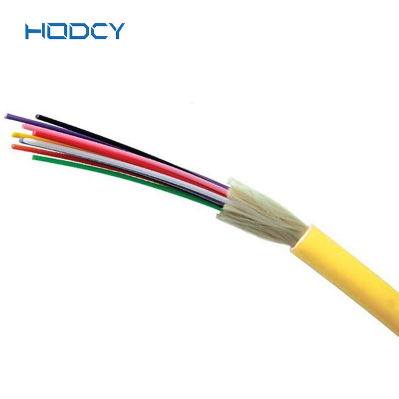 OS2 estructura floja interior unimodal del tubo del cable de fribra óptica GJFJV 1-12cores