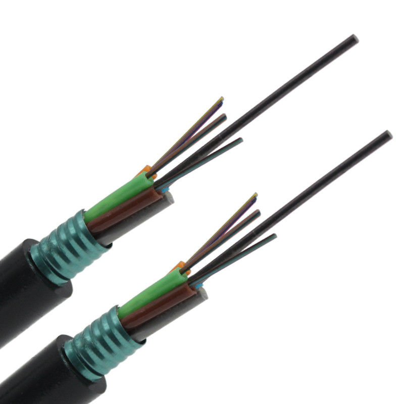 12 24 cables de fribra óptica flojos del tubo de 48cores GYTS toda la ayuda dieléctrica del uno mismo