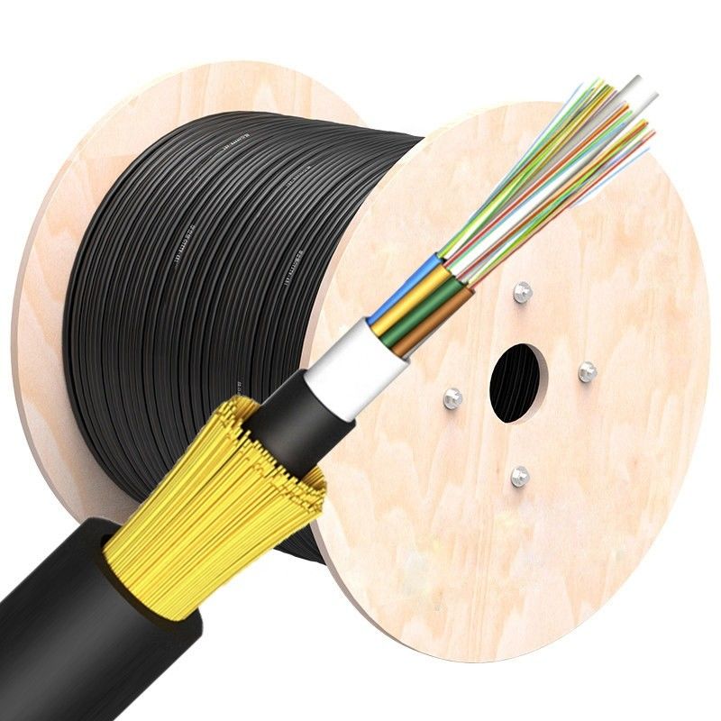 aéreo al aire libre del solo modo de los 2km ADSS todo el cable de fribra óptica autosuficiente dieléctrico