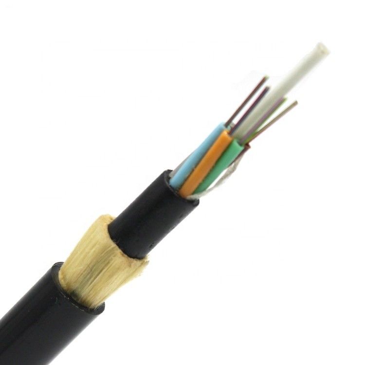 El cable de fribra óptica aéreo directo 24 del método ADSS del conducto de GYTS quita el corazón a prueba de humedad