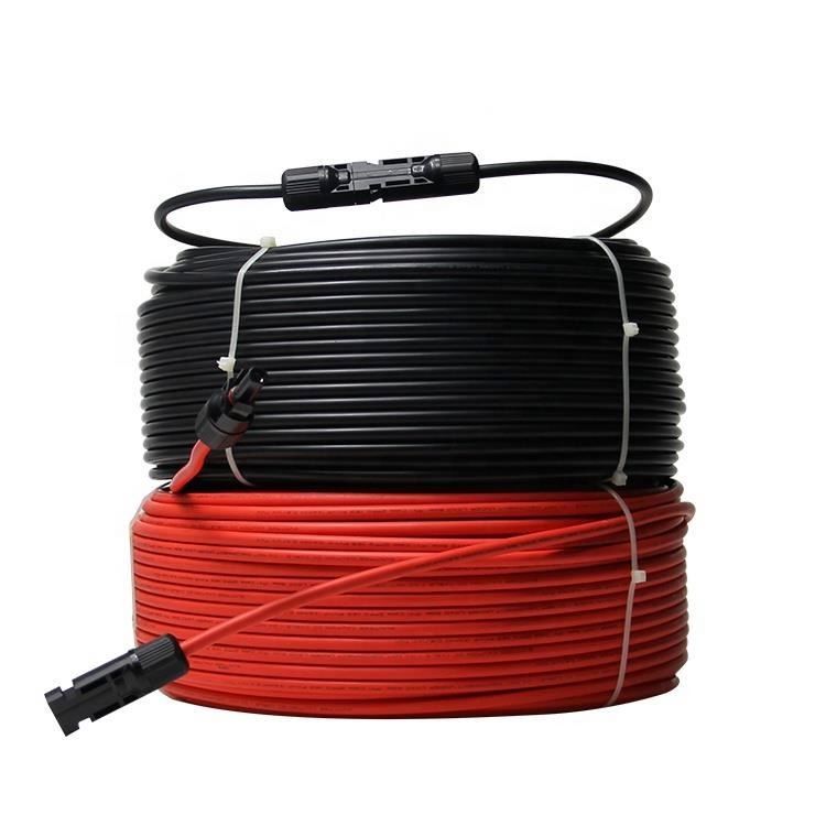 Cable solar 4mm2 del picovoltio de la base gemela resistente al fuego para la central eléctrica de Photovotaic