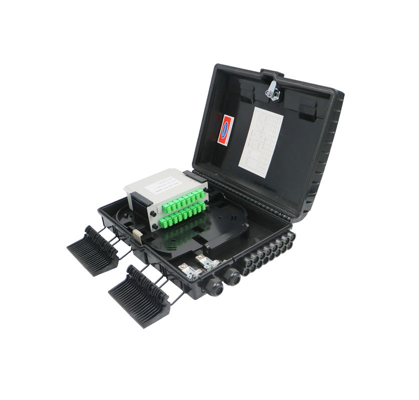 Caja de la terminación de red de los puertos del ABS FDB Nap Fiber Optic Distribution Box 16