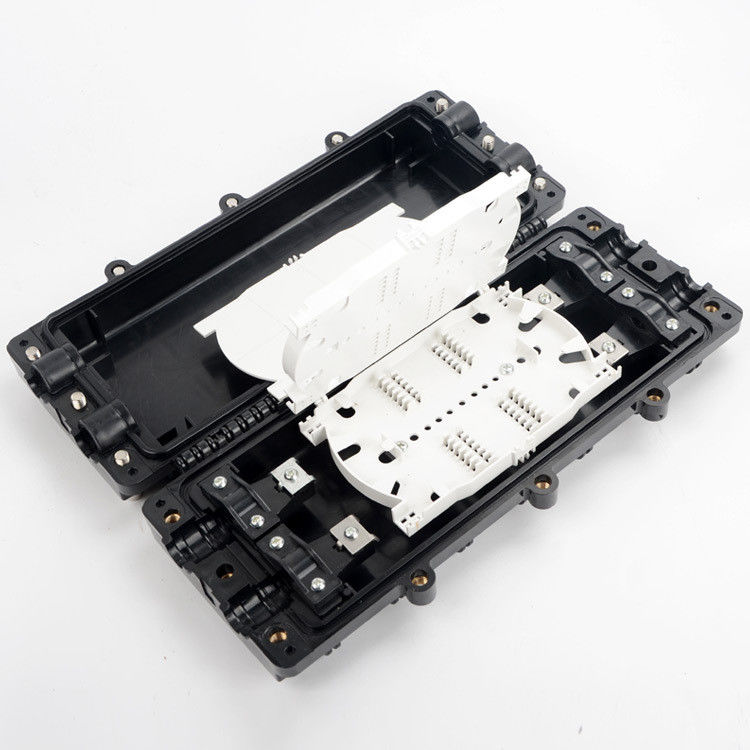3 en 3 fuera del empalme Tray Enclosure de la fibra de en línea 48 corazones, caja común 1.5kg de la fibra óptica horizontal