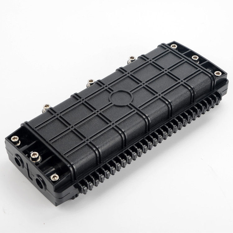 3 en 3 fuera del empalme Tray Enclosure de la fibra de en línea 48 corazones, caja común 1.5kg de la fibra óptica horizontal