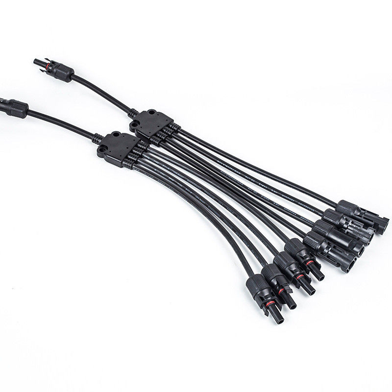 IP68 solar del conector de rama de MC4 Y 1 a 4 para la producción de energía