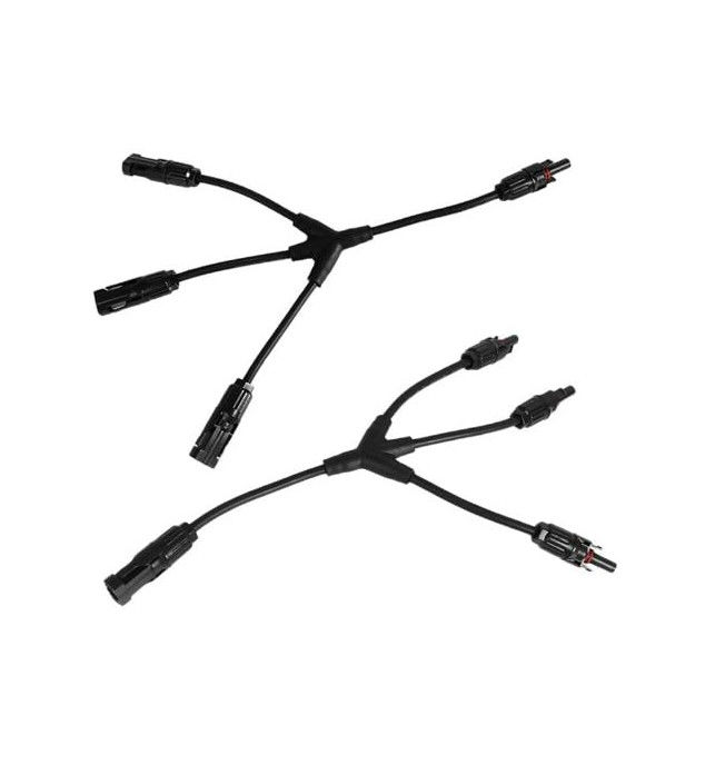 Tipo 3 cable de la rama MC4 Y del conector de cable del adaptador IP68 2 de alambre del panel solar de la manera