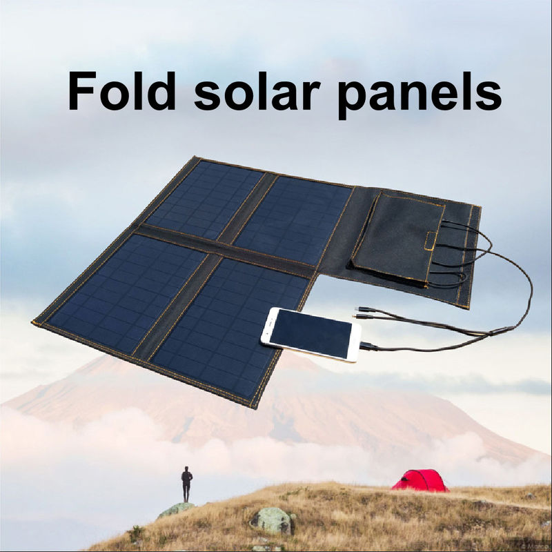Carga al aire libre solar del panel 5V del pequeño plegamiento portátil de la prenda impermeable de 28W que acampa 24W