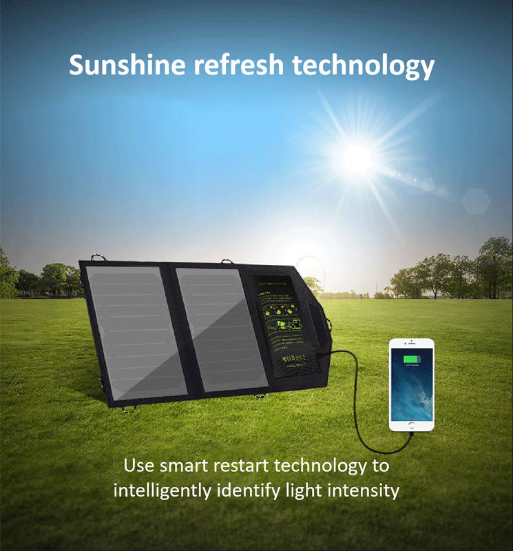 Cargador solar plegable al aire libre 5V portátil 10W 300g del teléfono móvil del panel del picovoltio