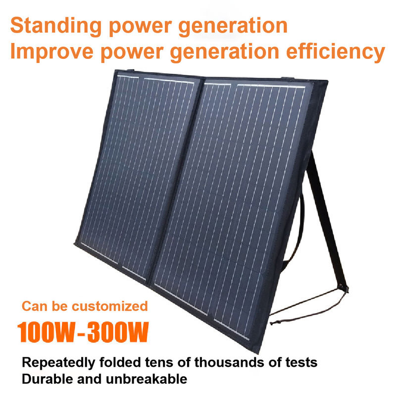 Plegamiento portátil dual 2 del picovoltio del cargador solar impermeable 100w 5V 2.1A USB del panel