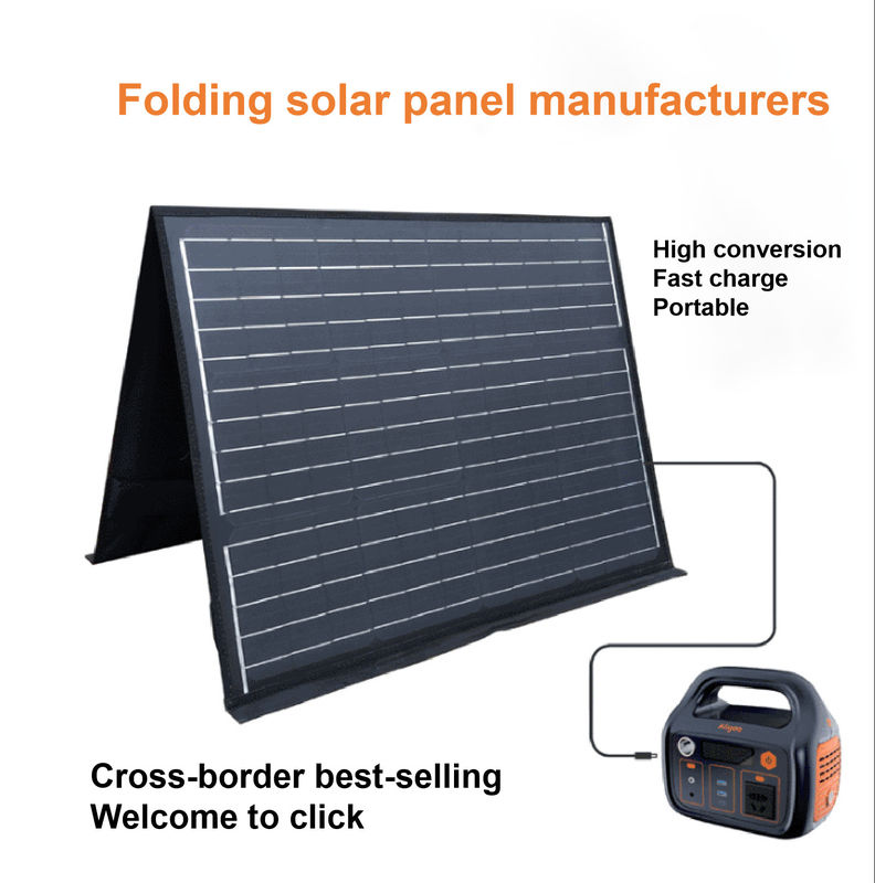 Plegamiento portátil dual 2 del picovoltio del cargador solar impermeable 100w 5V 2.1A USB del panel