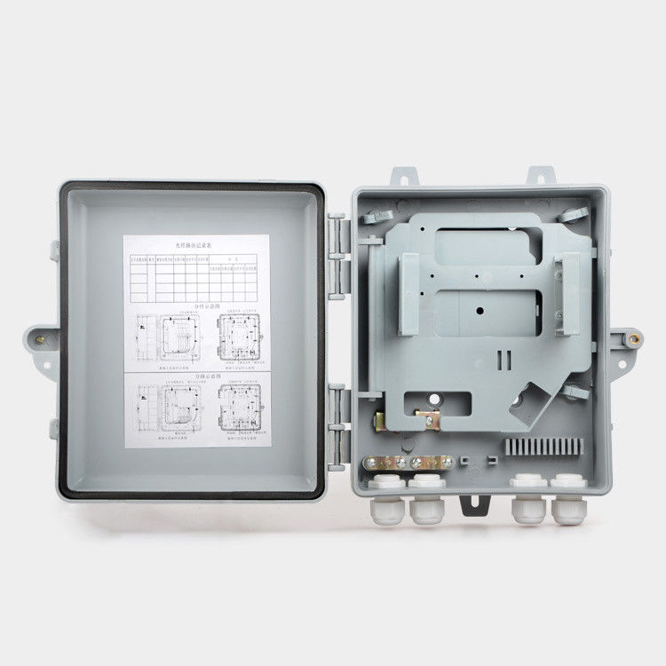 Caja terminal de la fibra óptica IP65 de distribución de la caja FTTH 12 de la fibra al aire libre impermeable de la base