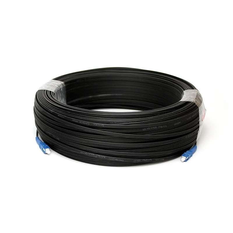 Fibra al cable casero, cable de fribra óptica de FTTH del SC 1F-4F de los 8.5kg/km