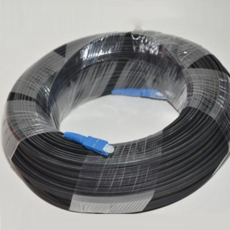 Fibra al cable casero, cable de fribra óptica de FTTH del SC 1F-4F de los 8.5kg/km