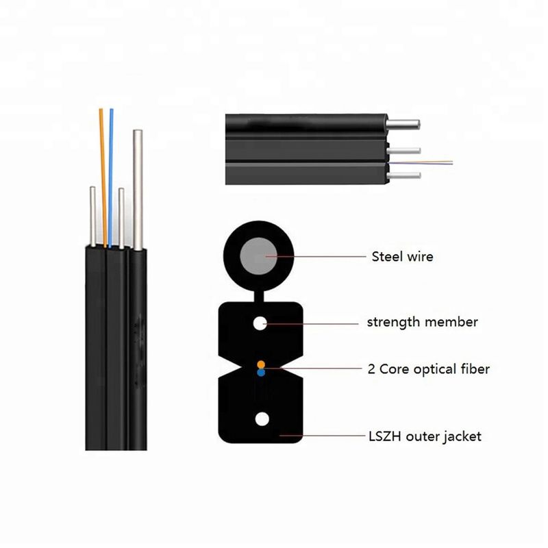 Miembro de fuerza de la base FRP del cable de fribra óptica 1 de GJYXFCH G657A SM 1200N