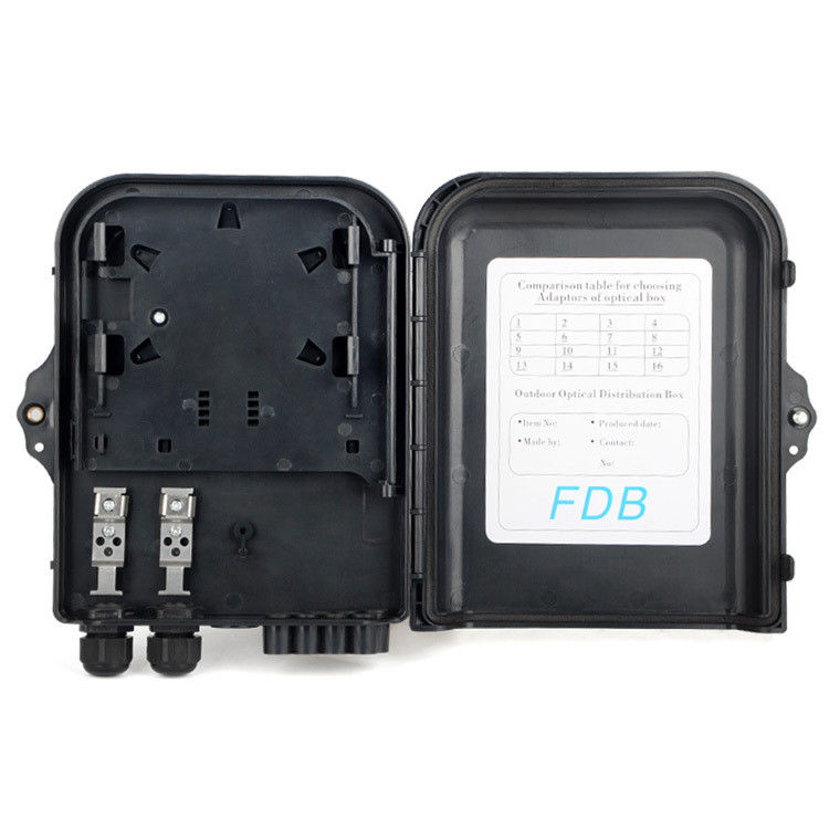Caja al aire libre 1.8KG del divisor de los corazones 1x16 FTTH de la caja de distribución de la fibra óptica 16