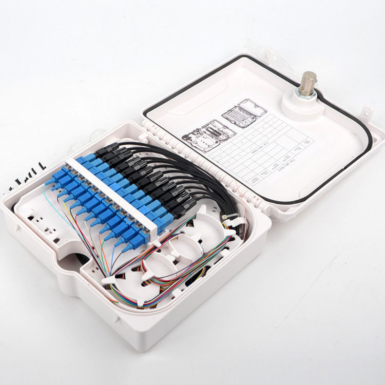 Caja de distribución de fibra óptica del montaje en la pared 4core 12core 24core 48core 1.8KG