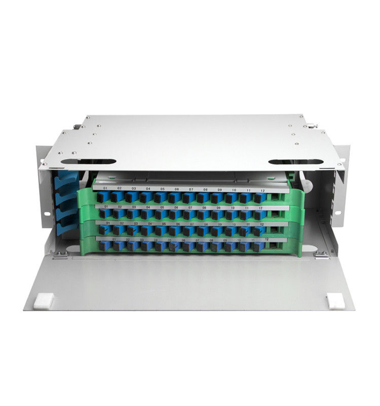 144 12 96 24 puertos del panel de distribución de la fibra del SC ODF de la base IP55 48