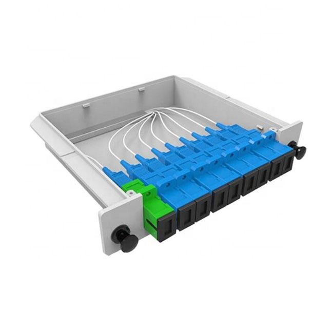 Tipo longitud de onda del divisor 1*8 del PLC de la fibra óptica del estruendo 1X8-PLC SC/UPC de 1260nm-1650nm