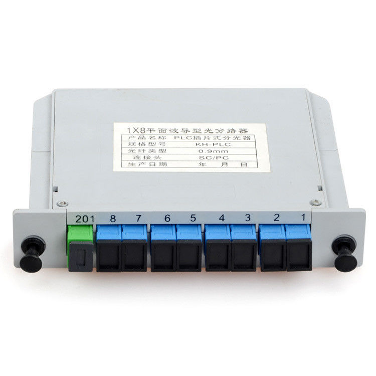 Tipo longitud de onda del divisor 1*8 del PLC de la fibra óptica del estruendo 1X8-PLC SC/UPC de 1260nm-1650nm