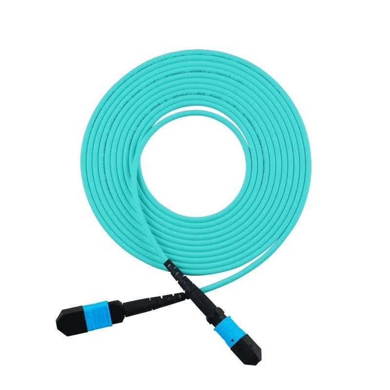 12 la coleta femenina del cordón de remiendo de la fibra óptica de las fibras MPO telegrafía 0.9m m 2.0m m 3.0m m