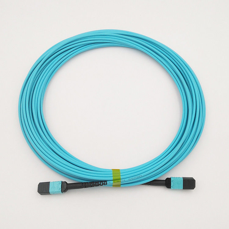 Hochiry MPO/tipo cordón de las fibras del cable 12 del tronco de MTP de remiendo con varios modos de funcionamiento de la fibra OM4 de B