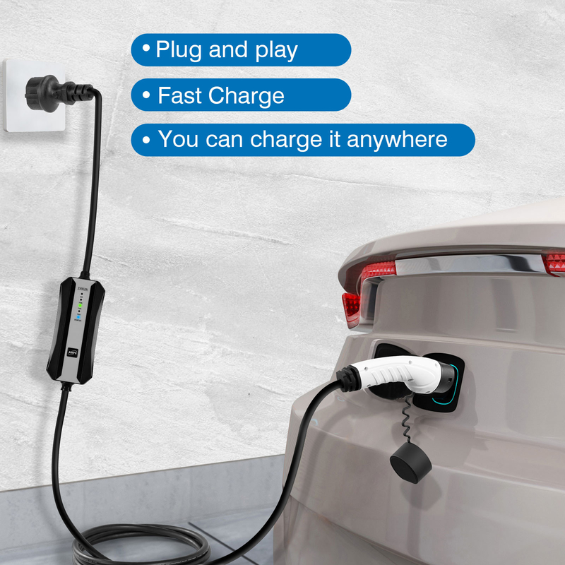 16A tipo - 2 cargador rápido del cargador CCS del coche eléctrico 2 combinados portátiles