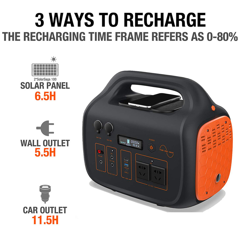 Generador solar al aire libre de Solar Energy System 518Wh del explorador con la salida de corrienta alterna 500W
