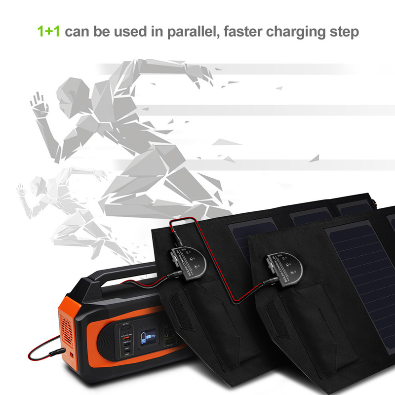 cuaderno compatible del sistema 70W del panel solar del puerto paralelo plegable de energía solar del cargador 5V USB