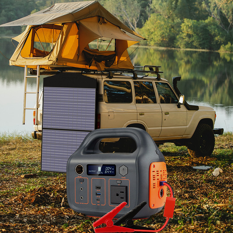 generador portátil del banco de la energía solar del sistema de energía solar 500W con la batería de litio recargable