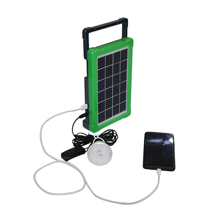 Copia de seguridad solar portátil de Kit Panel For Home Emergency del generador accionado de la linterna 