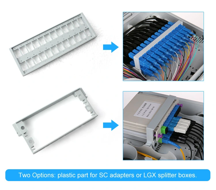 Caja de distribución de cable óptico de la caja de distribución de la fibra óptica del equipo de la fibra óptica