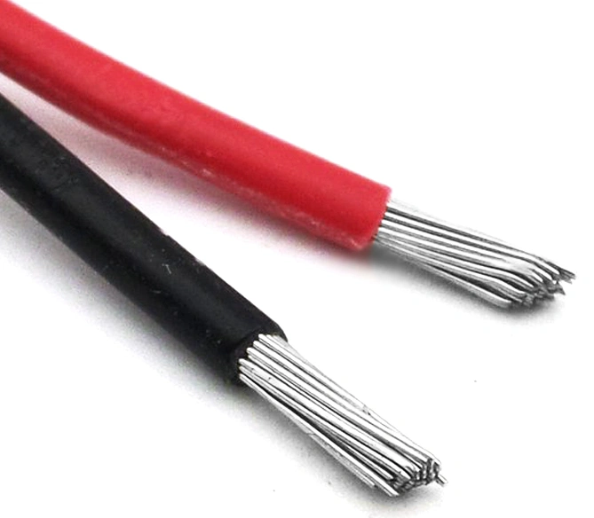 H1z2z2-K PV1-F Xlpo XLPE aisló el cable solar estañado flexible del picovoltio del solo de la base de los paneles solares del cobre alambre eléctrico fotovoltaico de la CA DC